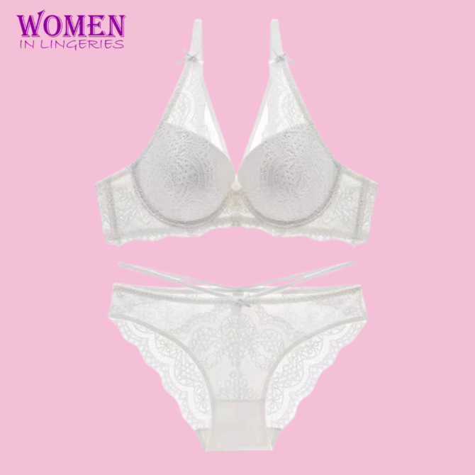 Single Padded Net Bra Set