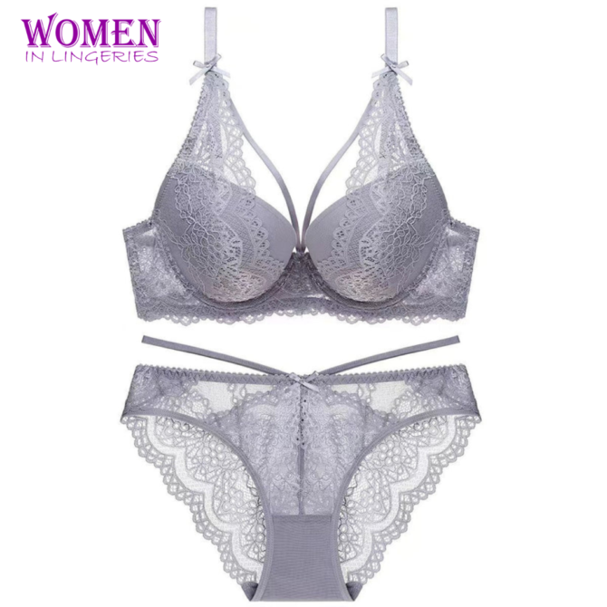 Single Padded Net Bra Set