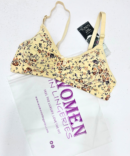 Silk Milky Flowers Bra