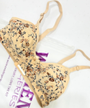 Silk Milky Flowers Bra
